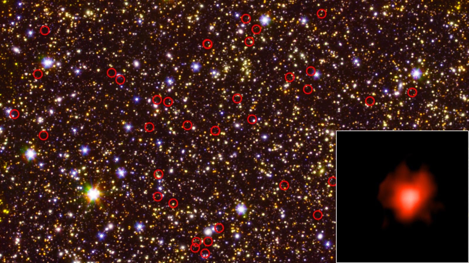 A Field of Galaxies Seen by Spitzer and Hubble