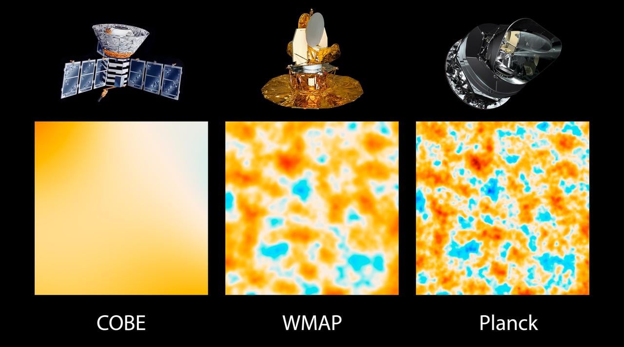 The Universe Comes into Sharper Focus (Planck CMB map)